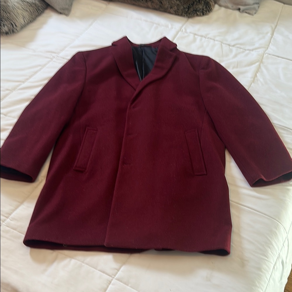 Men's Burgundy Coat